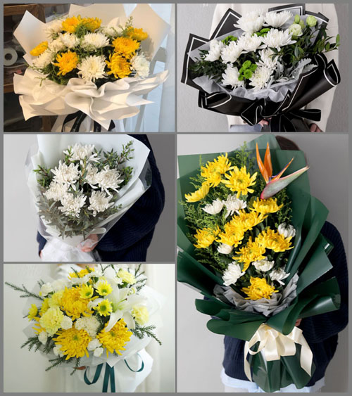 海南海口市美兰区灵山镇东平村白事花束代送
